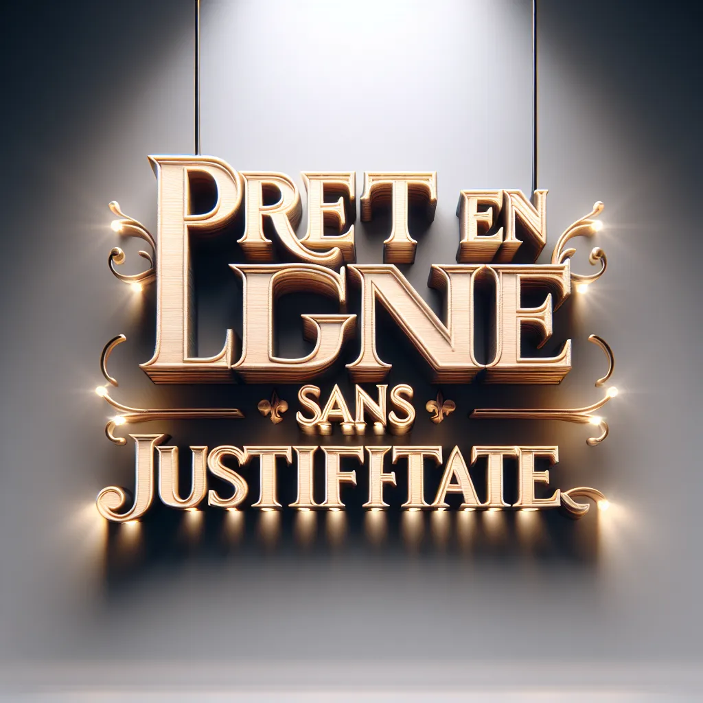 Prêt En Ligne Sans Justificatif