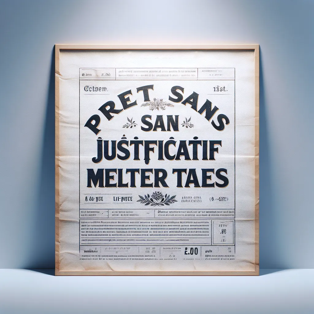 Prêt Sans Justificatif Meilleur Taux