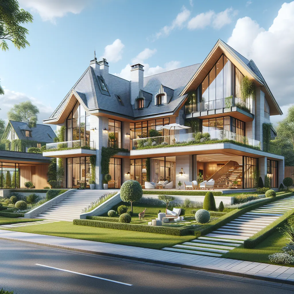 Maison Clé Sur Porte Avec Finitions De Luxe