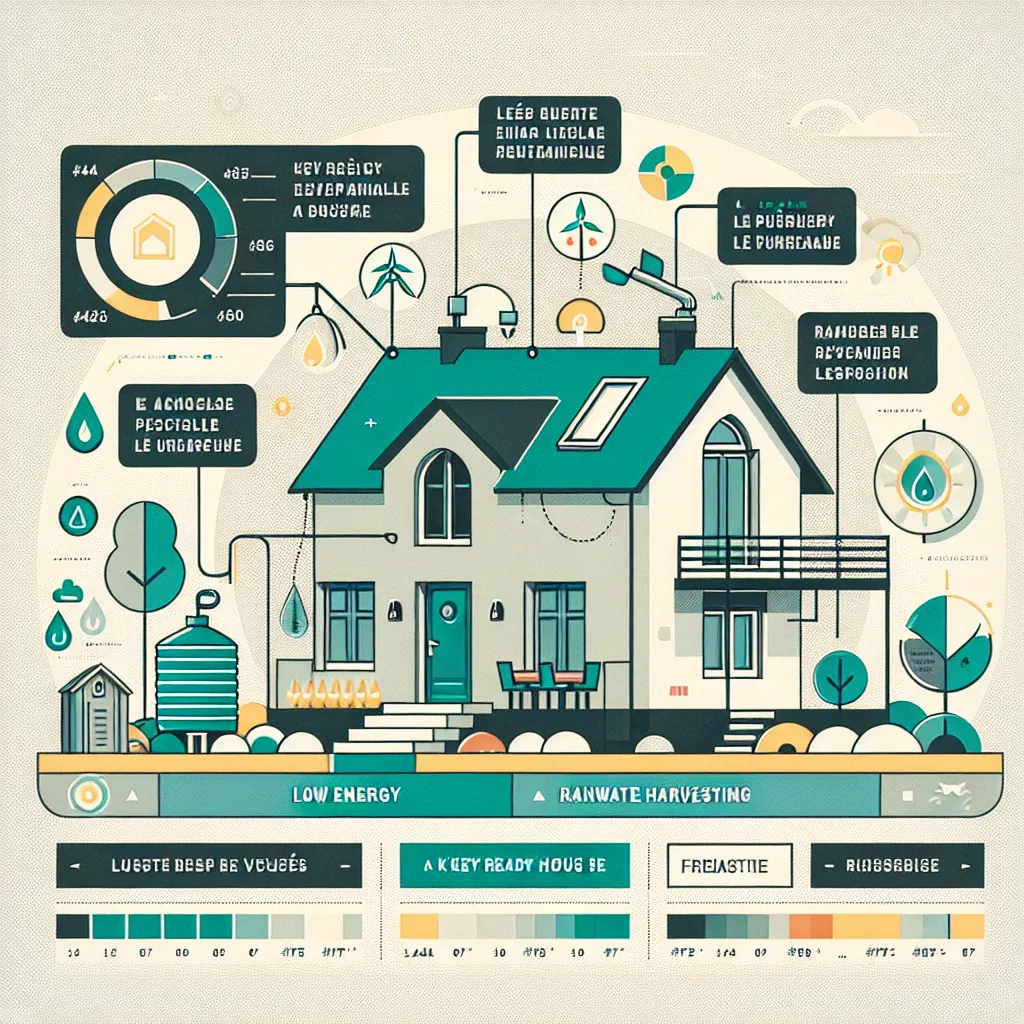 Maison Clé Sur Porte Basse énergie Avec Récupération D'eau De Pluie