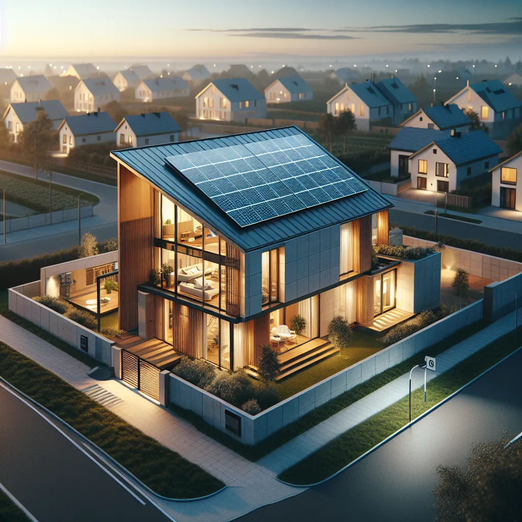 Maison Clé Sur Porte Basse énergie Et Panneaux Solaires