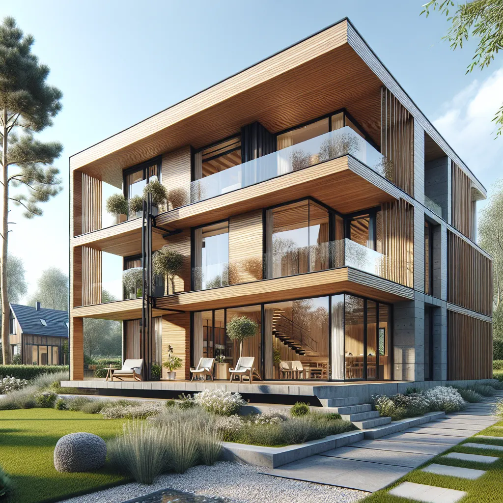 Maison Clé Sur Porte Ossature Bois à Dinant