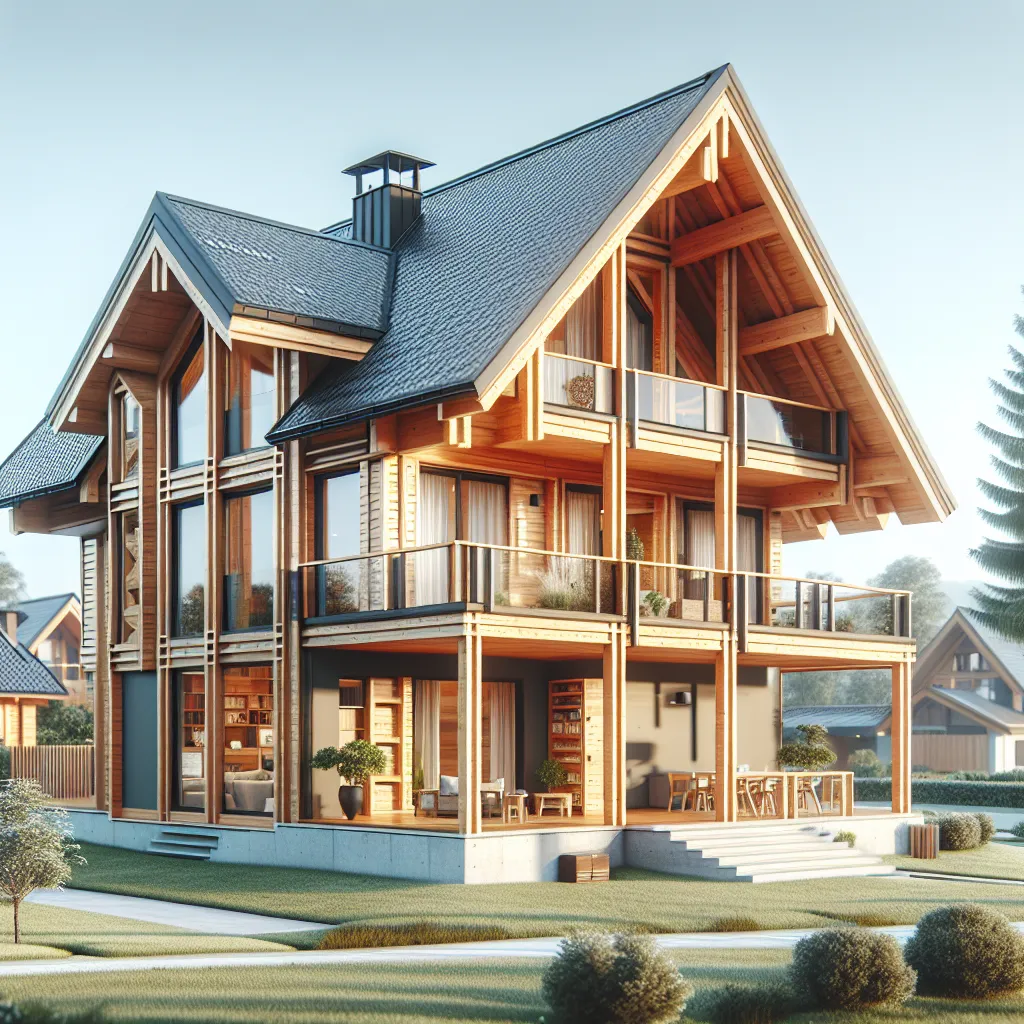 Maison Clé Sur Porte Ossature Bois Moderne