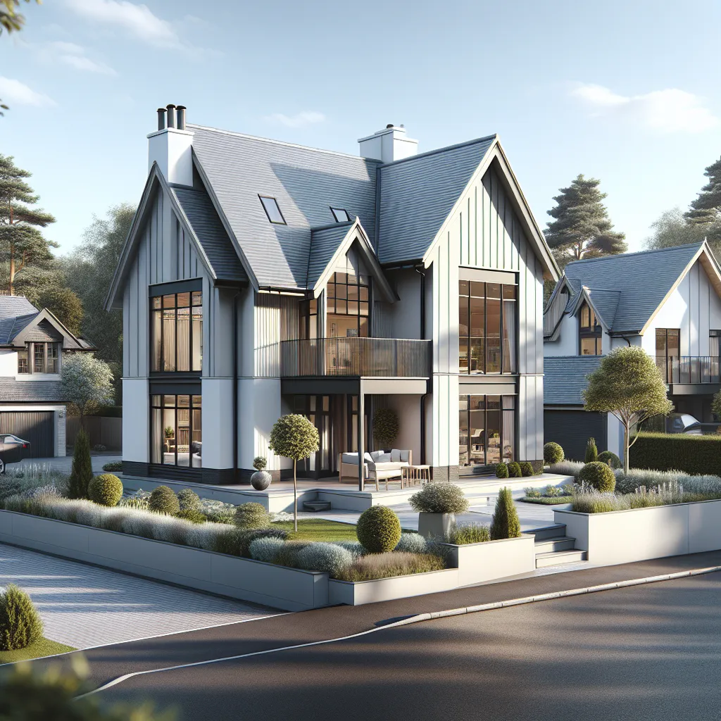 Qu'est-ce Qu'une Maison Clé Sur Porte 4 Façades ? Une Maison Clé Sur Porte 4 Façades Est Une Maison Individuelle Entourée D'un Jardin Sur Les Quatre Côtés, Offrant Plus D'intimité Et D'espace Extérieur Qu'une Maison Mitoyenne.